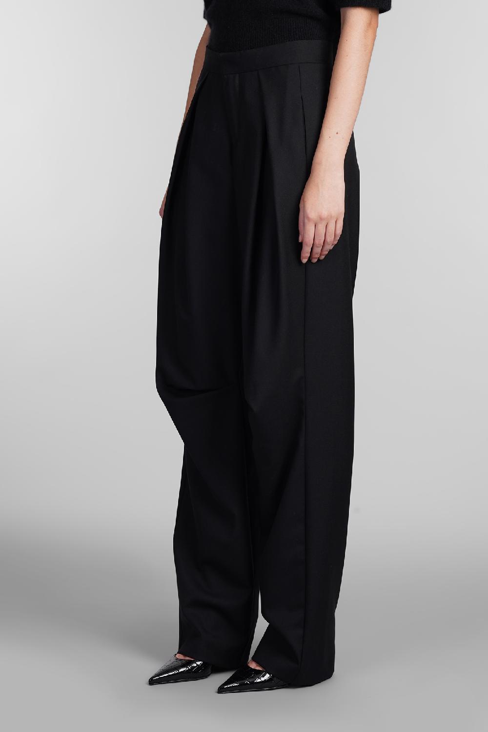 Deliberti Laneus Pantalone In Lana Nera Cod. 407326 - Deliberti The Luxury Shopping