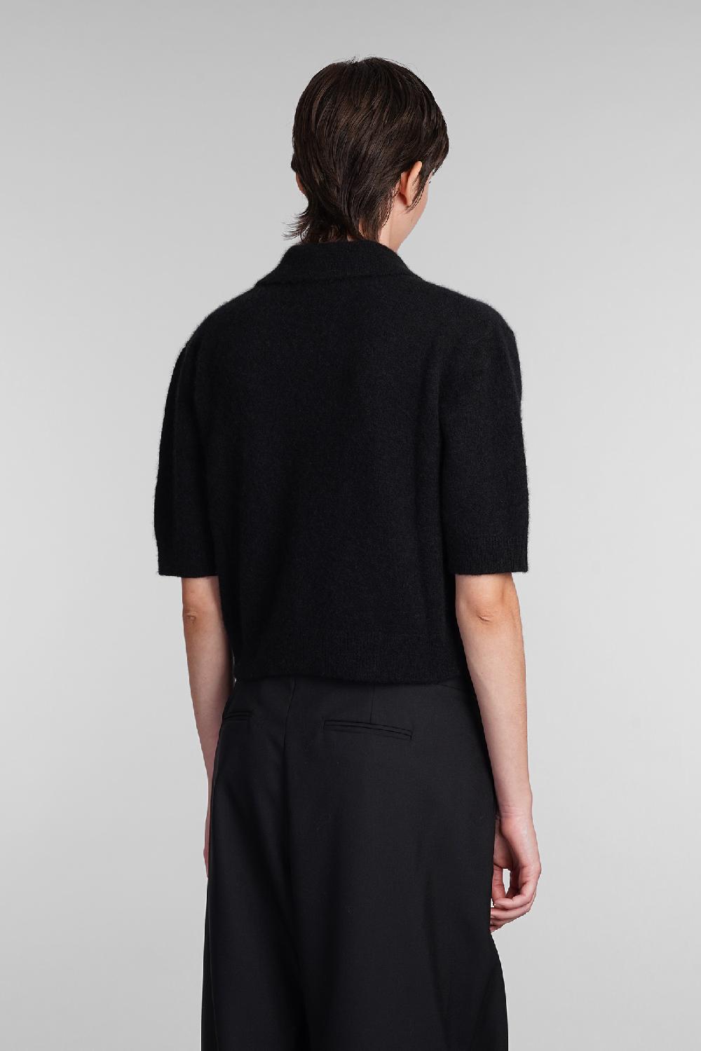 Deliberti Laneus Polo In Cashmere Nera Cod. 407325 - Deliberti The Luxury Shopping