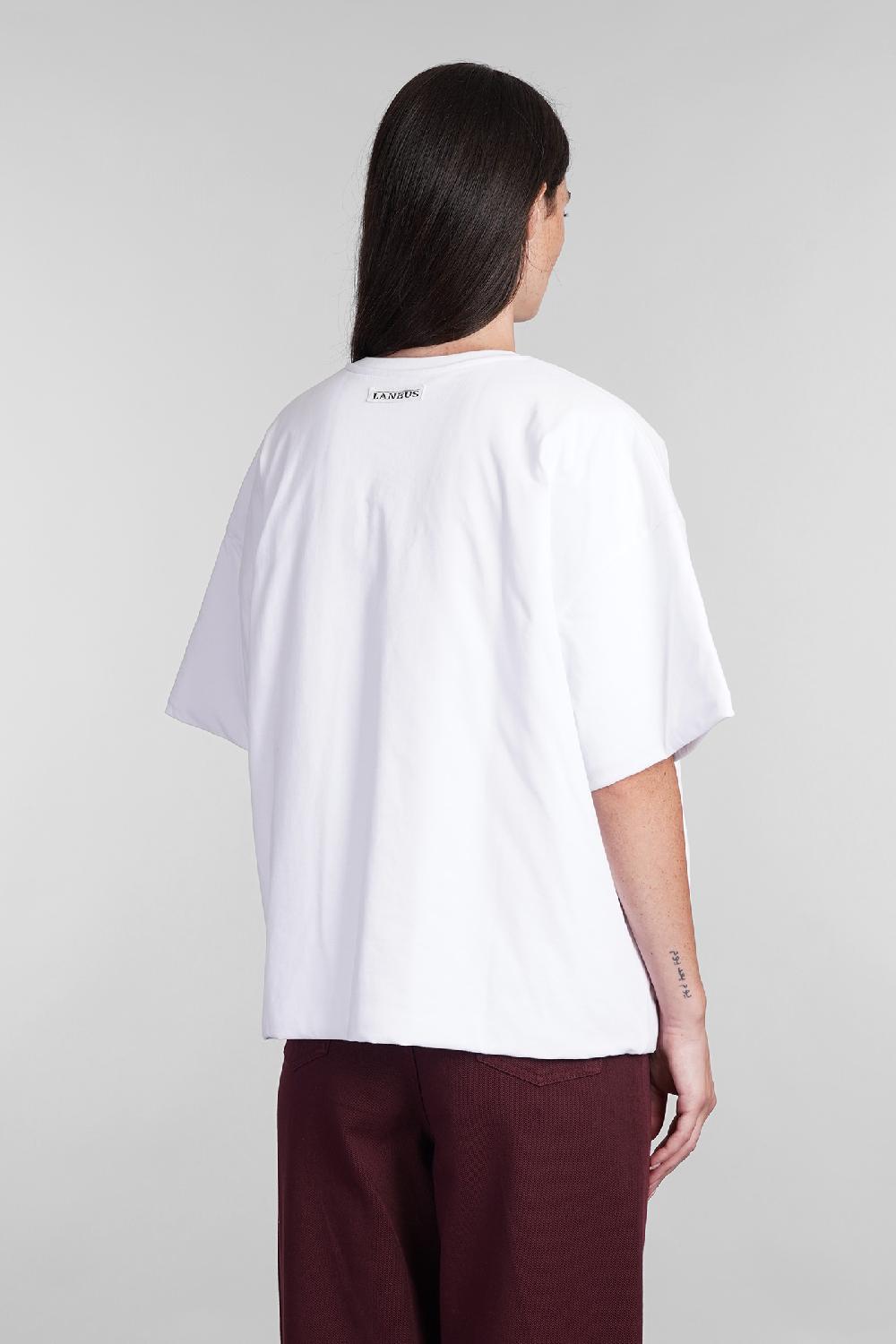 Deliberti Laneus T-shirt In Cotone Bianco Cod. 404477 - Deliberti The Luxury Shopping