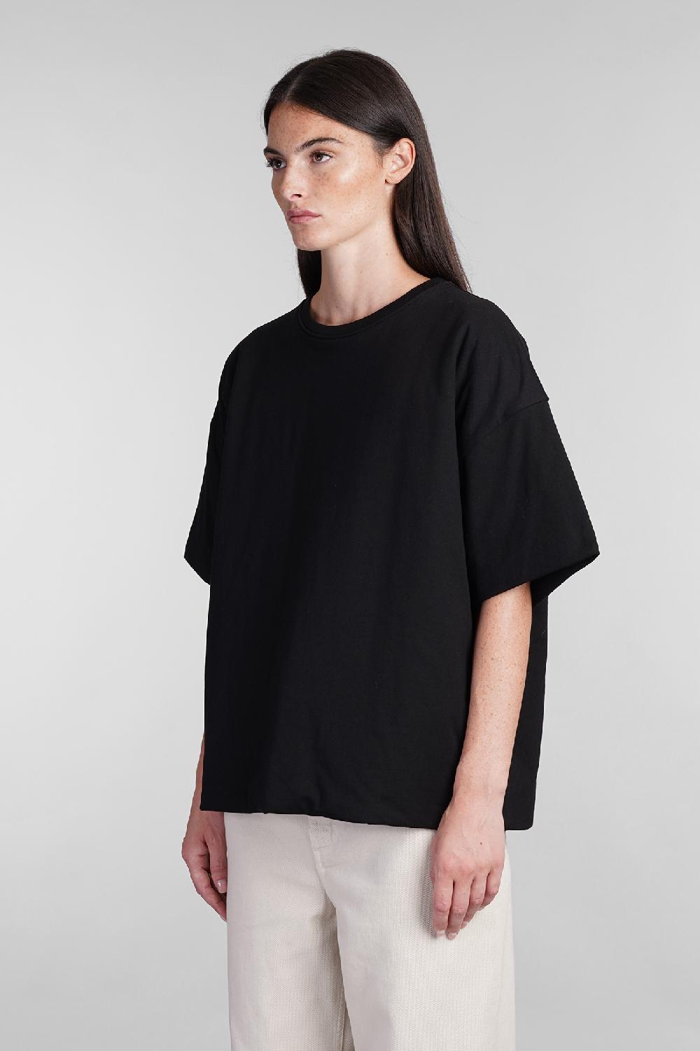 Deliberti Laneus T-shirt In Cotone Nero Cod. 404478 - Deliberti The Luxury Shopping