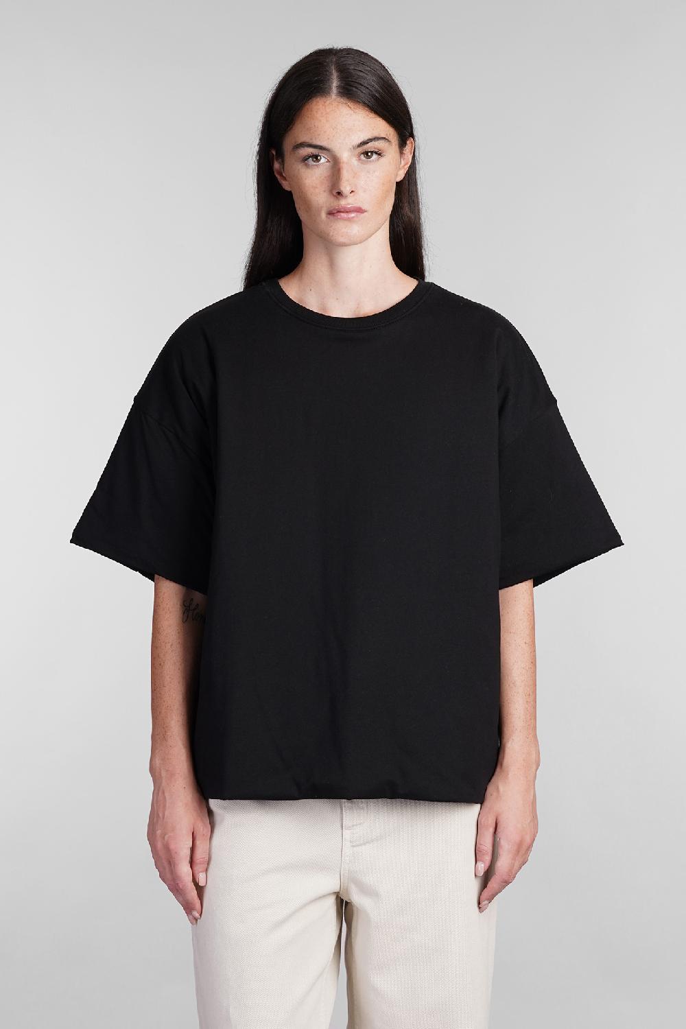Deliberti Laneus T-shirt in cotone nero cod. 404478 - Deliberti The Luxury Shopping