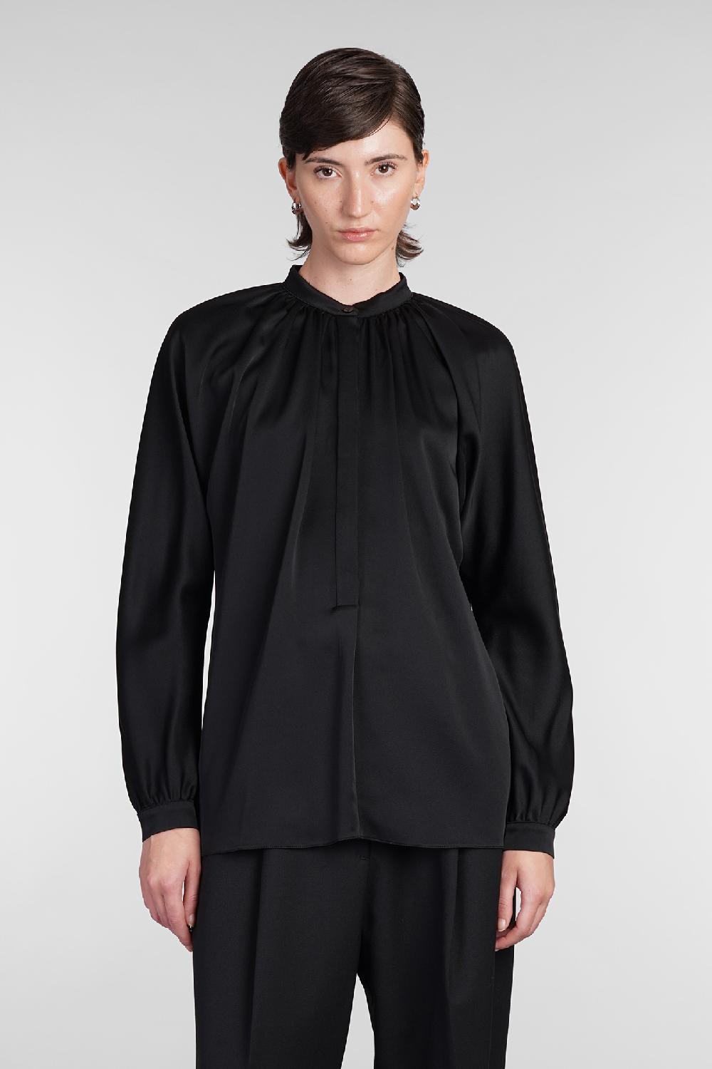 Deliberti Lanvin Blusa in viscosa nera cod. 406104 - Deliberti The Luxury Shopping