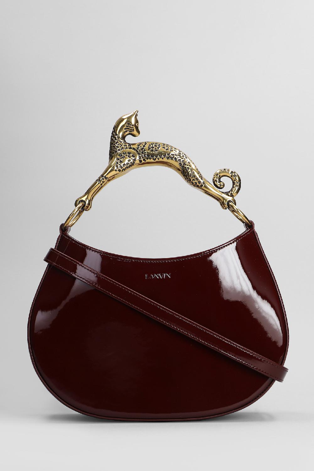 Deliberti Lanvin Borsa a spalla hobo in pelle bordeaux cod. 406110 - Deliberti The Luxury Shopping