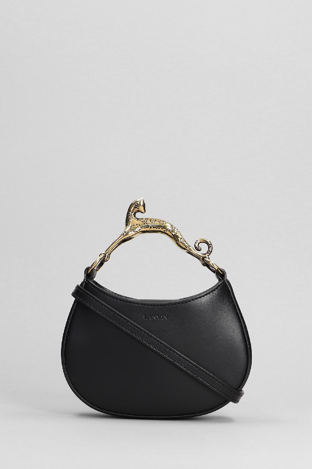 Deliberti Lanvin Borsa a spalla hobo in pelle nera cod. 387629 - Deliberti The Luxury Shopping