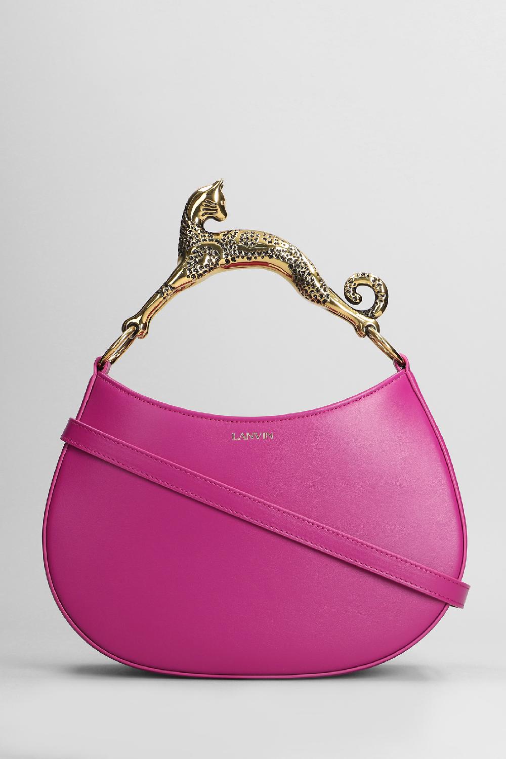 Deliberti Lanvin Borsa a spalla in pelle fucsia cod. 402797 - Deliberti The Luxury Shopping