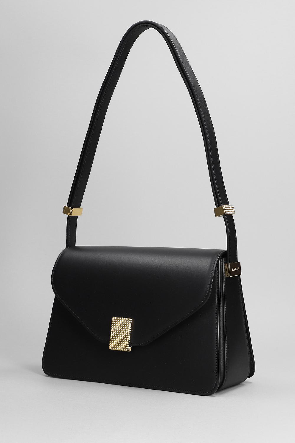 Deliberti Lanvin Borsa A Spalla In Pelle Nera Cod. 370546 - Deliberti The Luxury Shopping