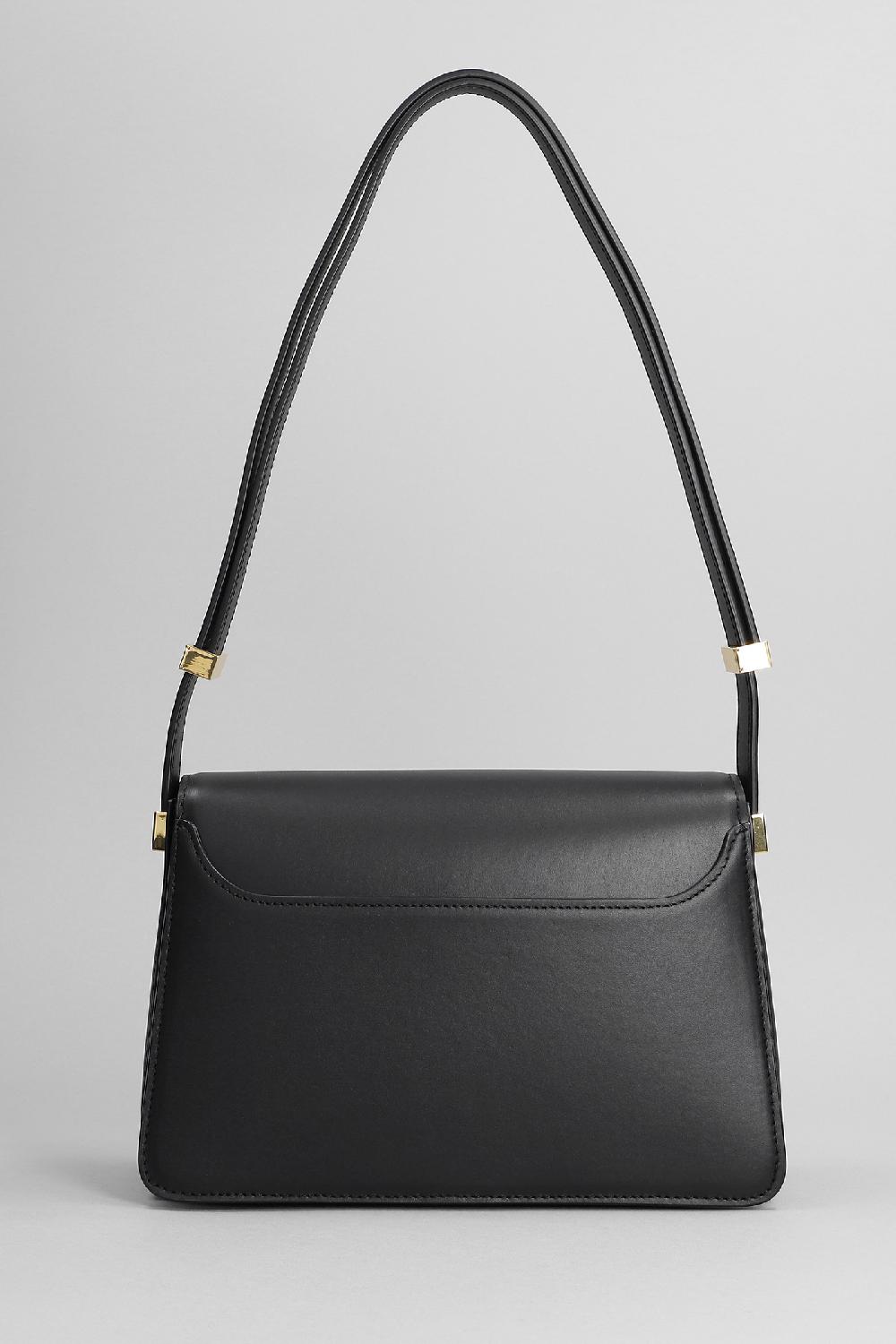 Deliberti Lanvin Borsa A Spalla In Pelle Nera Cod. 370546 - Deliberti The Luxury Shopping