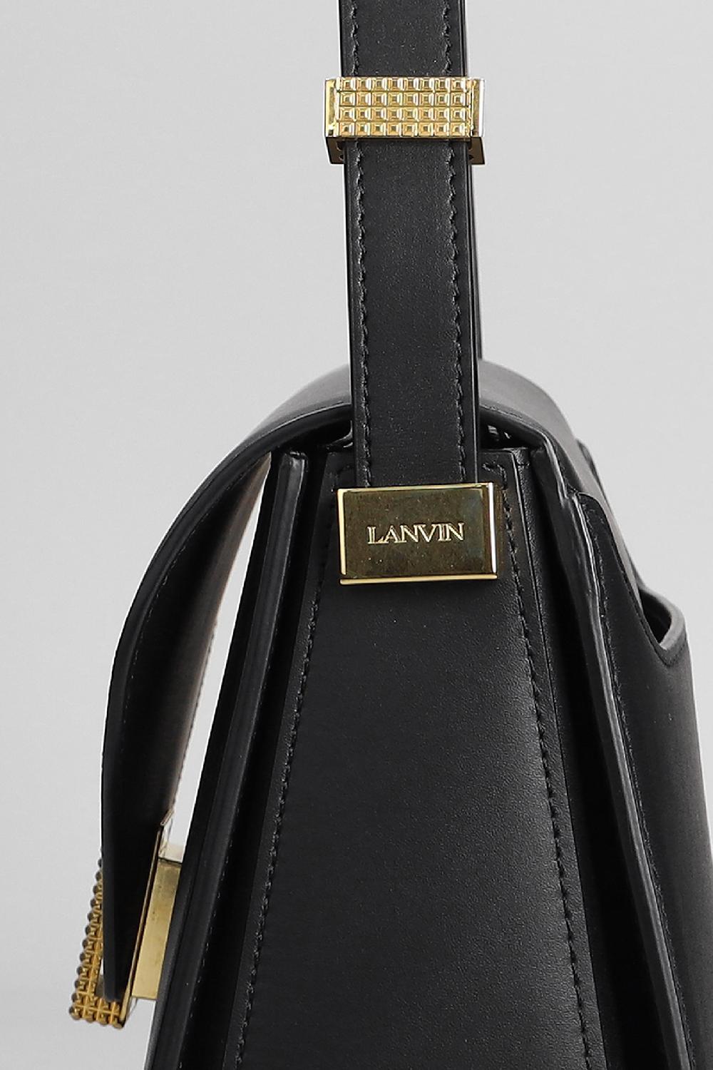 Deliberti Lanvin Borsa A Spalla In Pelle Nera Cod. 370546 - Deliberti The Luxury Shopping