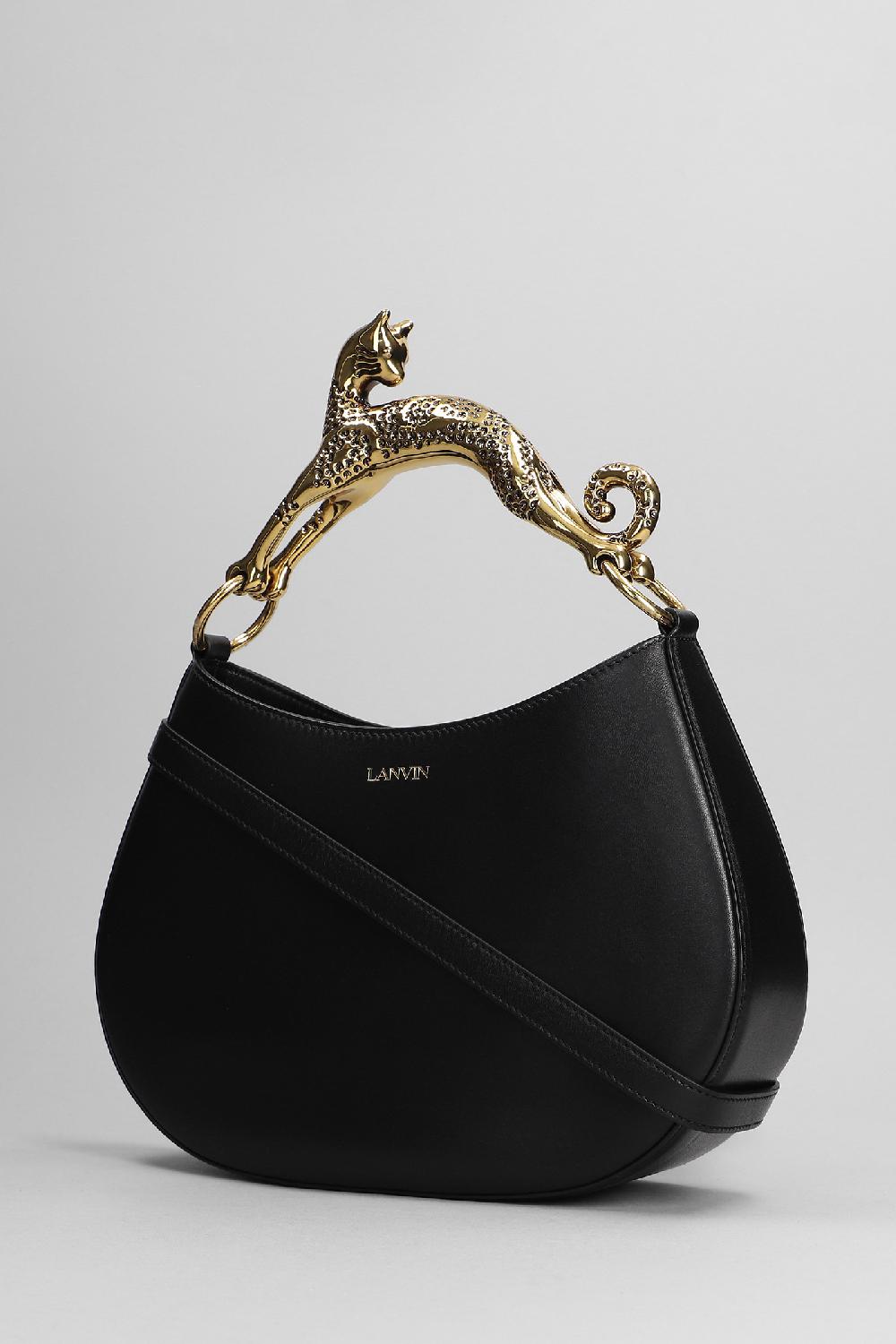 Deliberti Lanvin Borsa A Spalla In Pelle Nera Cod. 371062 - Deliberti The Luxury Shopping