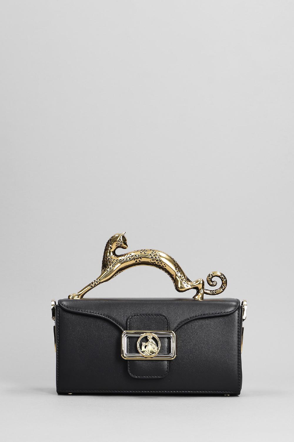 Deliberti Lanvin Borsa a spalla in pelle nera cod. 381383 - Deliberti The Luxury Shopping