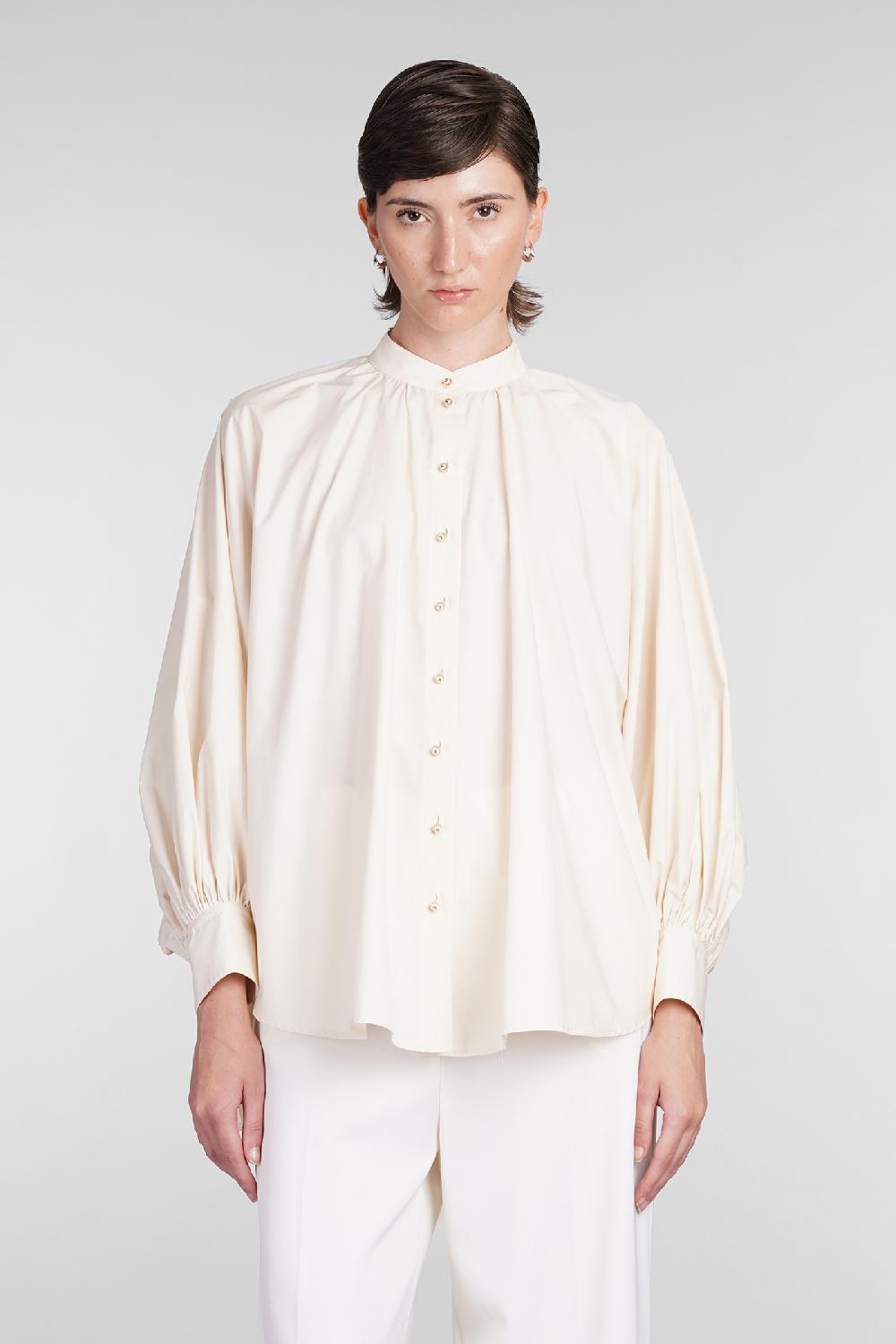 Deliberti Lanvin Camicia in cotone beige cod. 406103 - Deliberti The Luxury Shopping