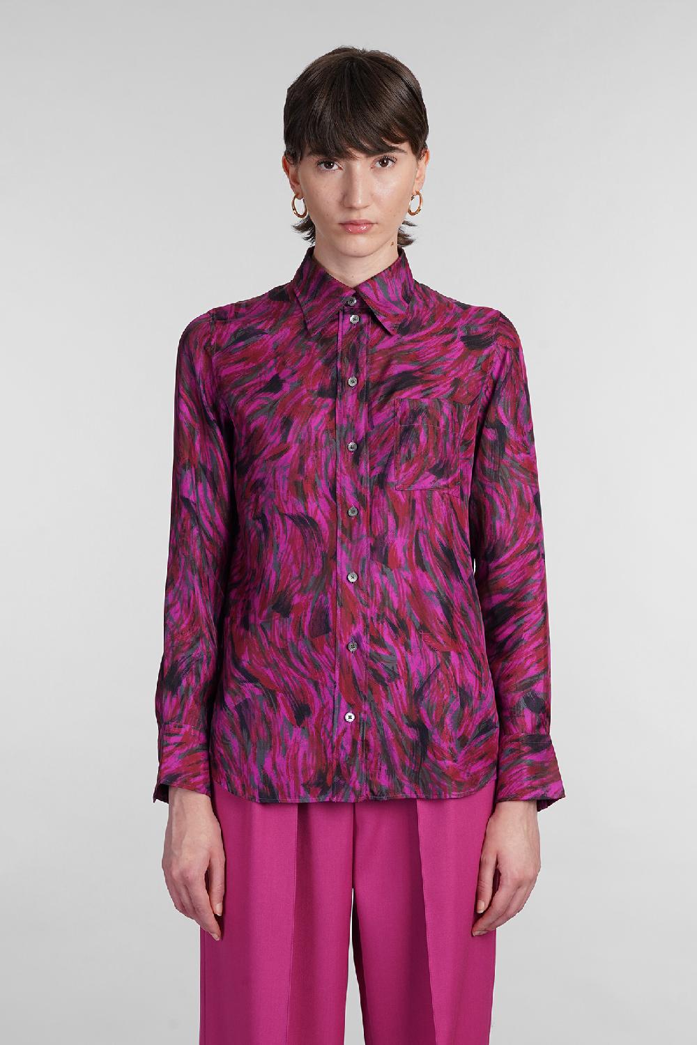 Deliberti Lanvin Camicia in seta fucsia cod. 402795 - Deliberti The Luxury Shopping