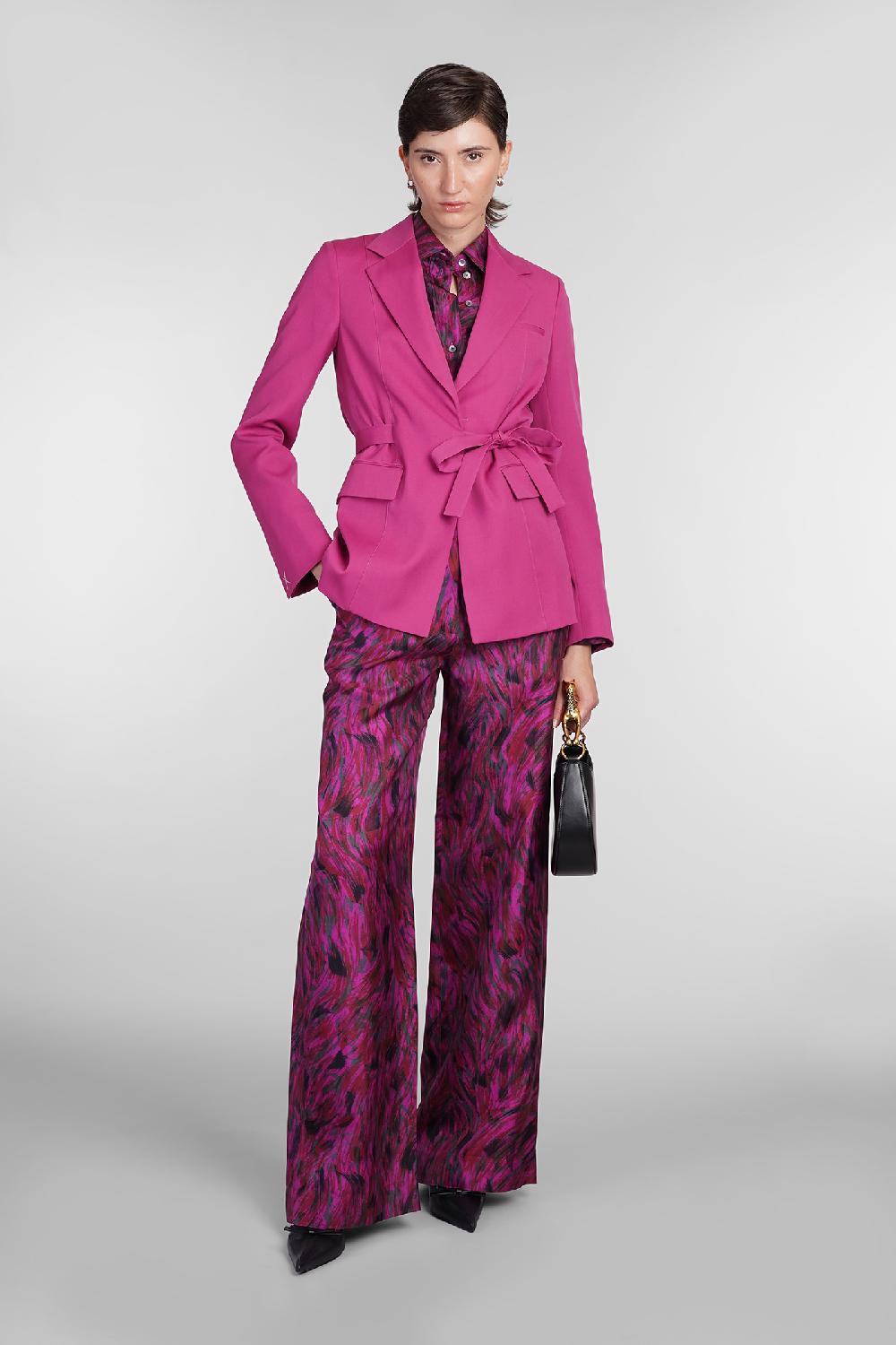 Deliberti Lanvin Pantalone In Seta Fucsia Cod. 406087 - Deliberti The Luxury Shopping
