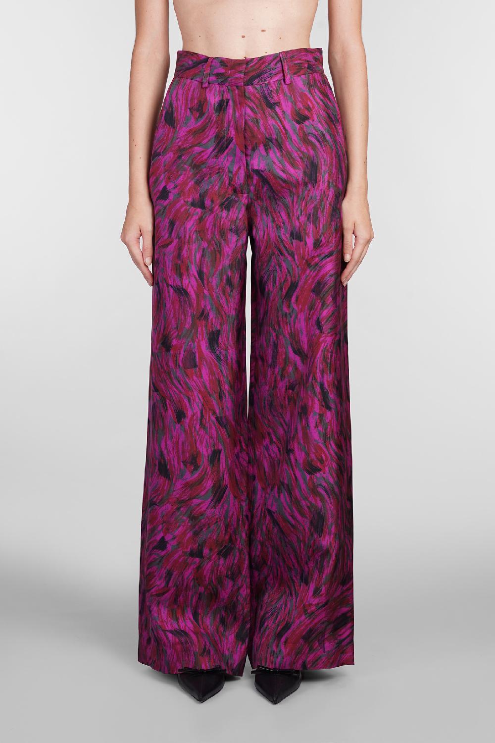 Deliberti Lanvin Pantalone in seta fucsia cod. 406087 - Deliberti The Luxury Shopping