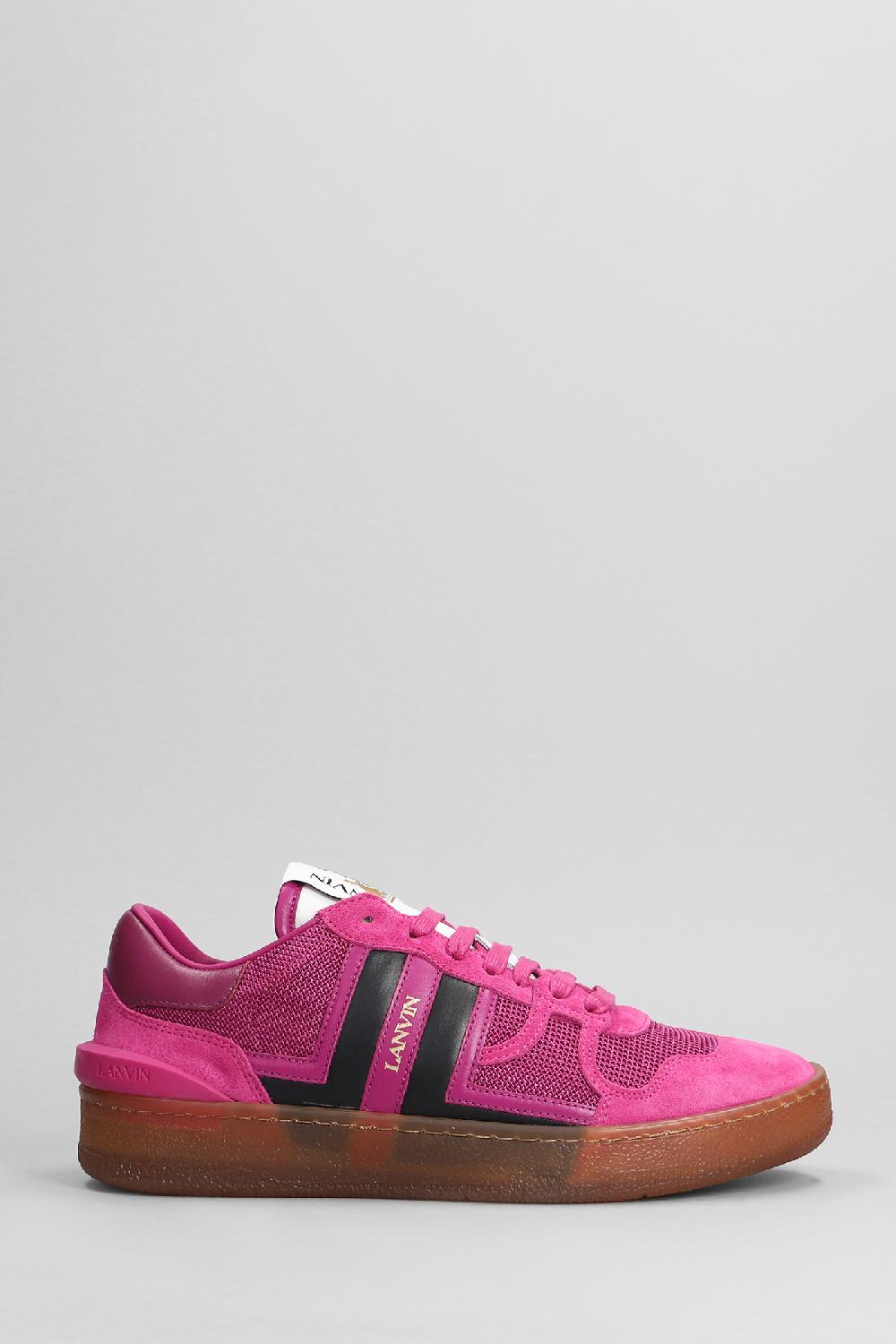 Deliberti Lanvin Sneakers clay in pelle fucsia cod. 402805 - Deliberti The Luxury Shopping