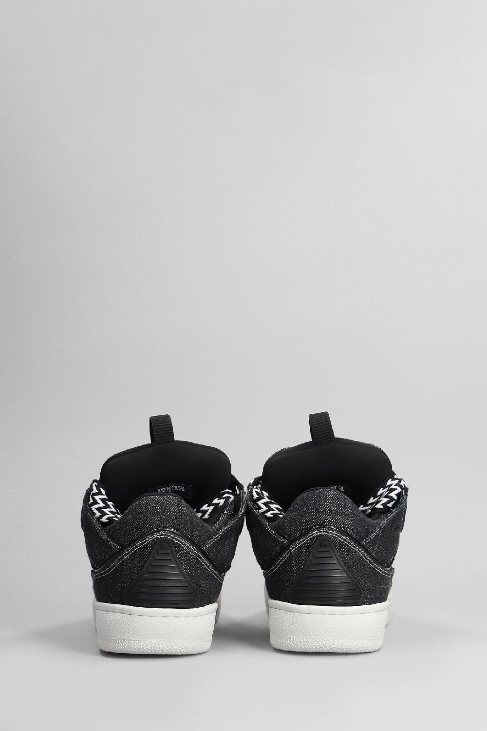 Deliberti Lanvin Sneakers Curb In Cotone Nero Cod. 406107 - Deliberti The Luxury Shopping
