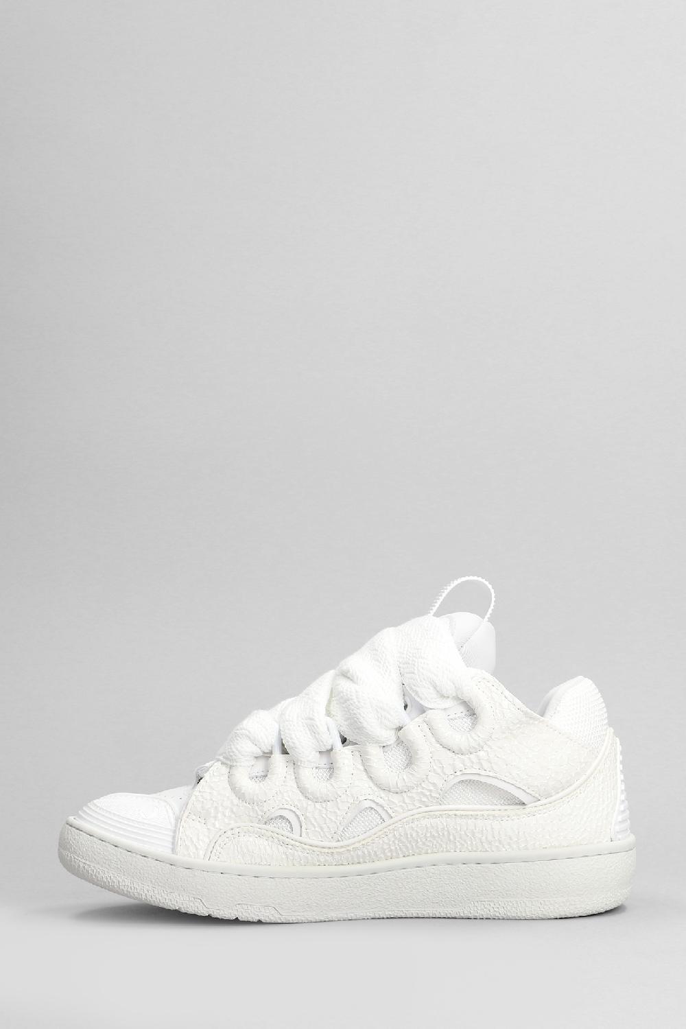 Deliberti Lanvin Sneakers Curb In Pelle Bianca Cod. 406105 - Deliberti The Luxury Shopping