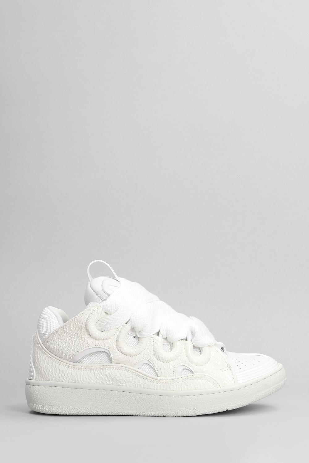 Deliberti Lanvin Sneakers curb in pelle bianca cod. 406105 - Deliberti The Luxury Shopping
