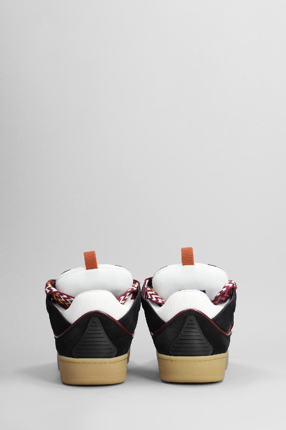 Deliberti Lanvin Sneakers Curb In Pelle E Camoscio Nero Cod. 402807 - Deliberti The Luxury Shopping