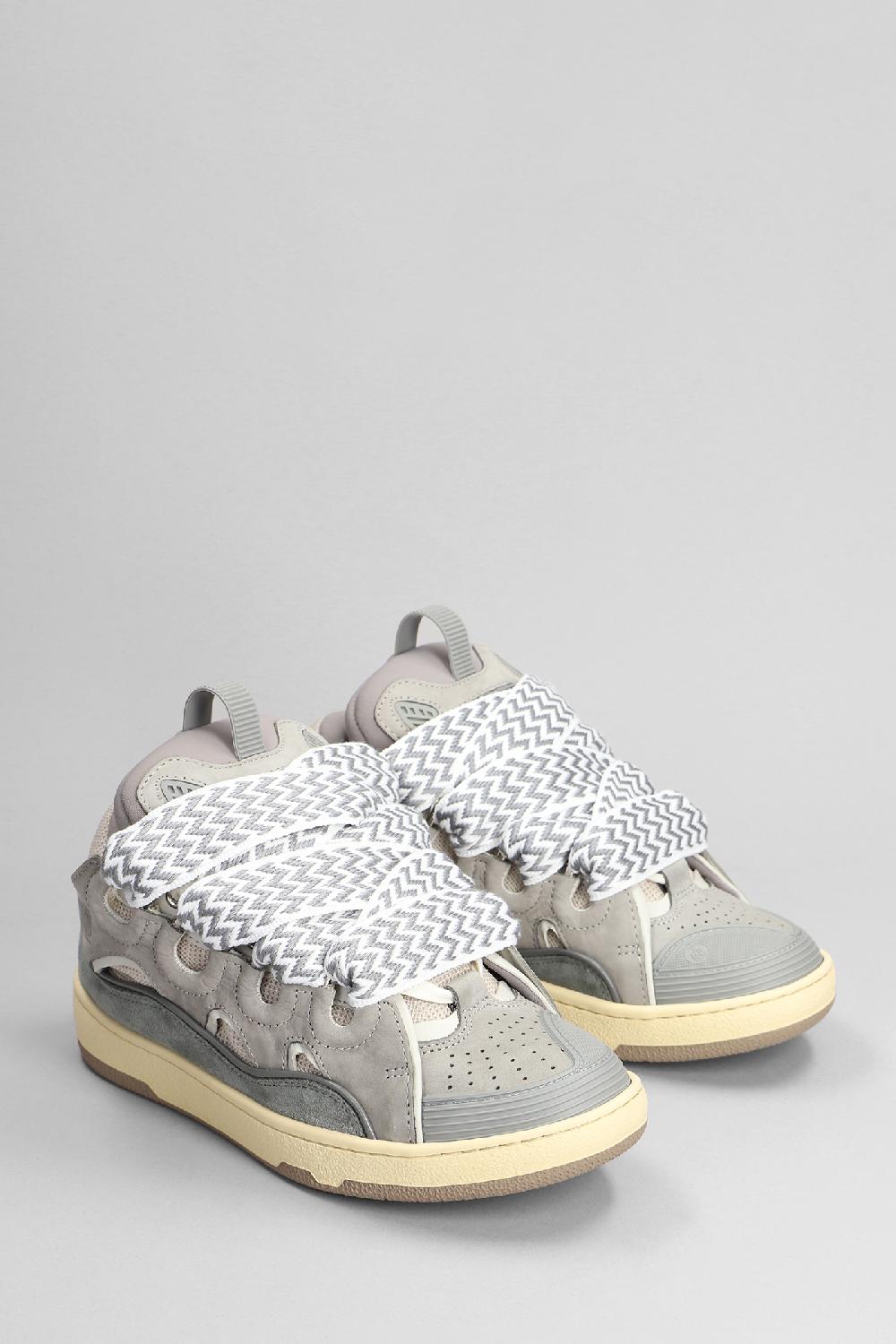 Deliberti Lanvin Sneakers Curb In Pelle Grigia Cod. 392661 - Deliberti The Luxury Shopping