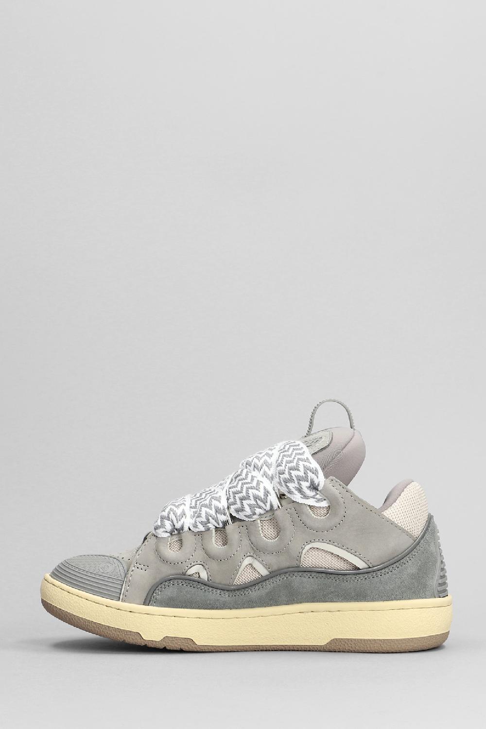 Deliberti Lanvin Sneakers Curb In Pelle Grigia Cod. 392661 - Deliberti The Luxury Shopping