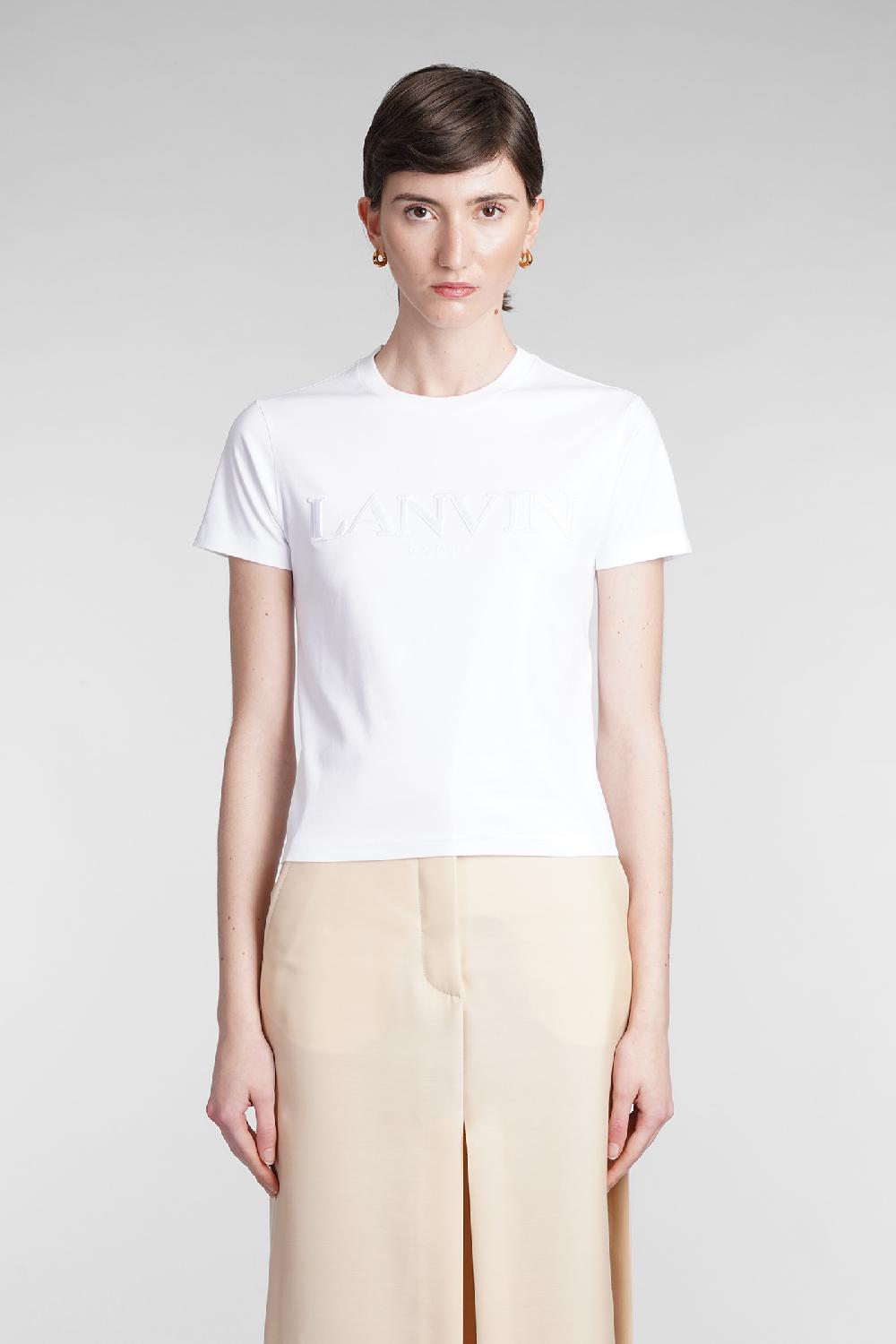 Deliberti Lanvin T-shirt in cotone bianco cod. 366990 - Deliberti The Luxury Shopping