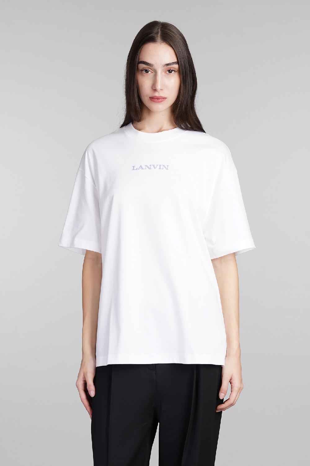Deliberti Lanvin T-shirt in cotone bianco cod. 406088 - Deliberti The Luxury Shopping