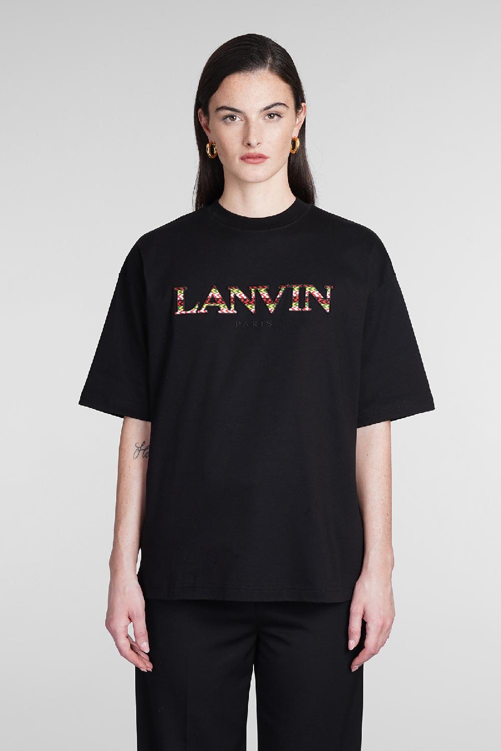 Deliberti Lanvin T-shirt in cotone nero cod. 380677 - Deliberti The Luxury Shopping