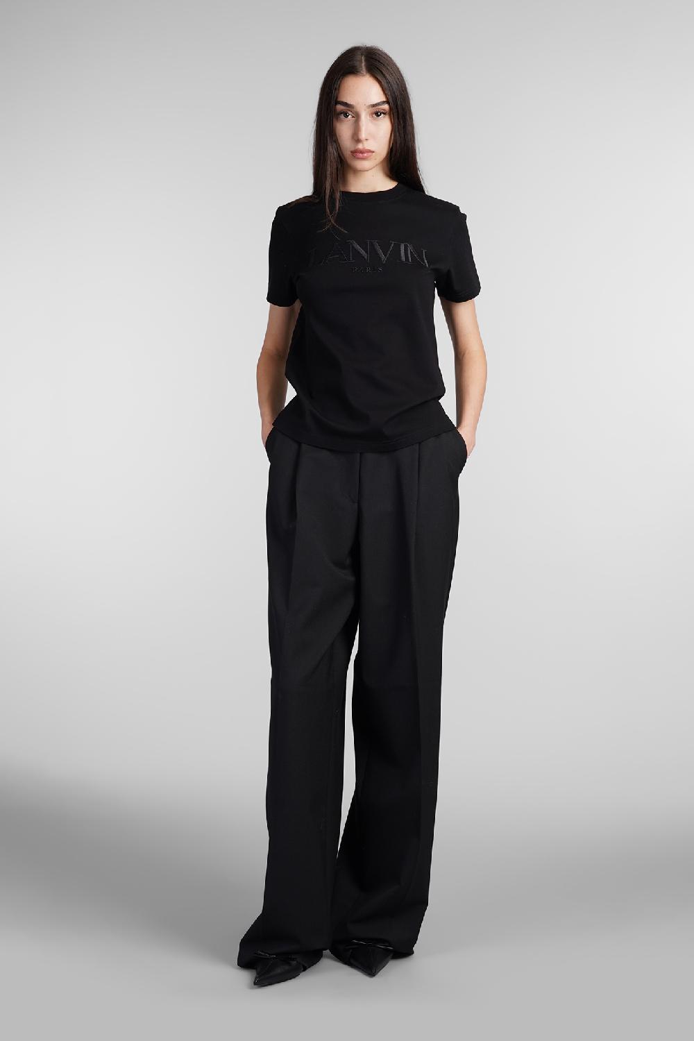 Deliberti Lanvin T-shirt In Cotone Nero Cod. 393257 - Deliberti The Luxury Shopping