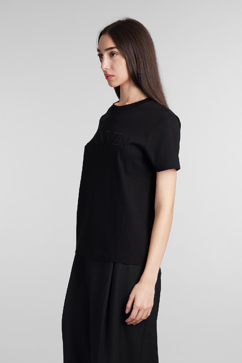 Deliberti Lanvin T-shirt In Cotone Nero Cod. 393257 - Deliberti The Luxury Shopping