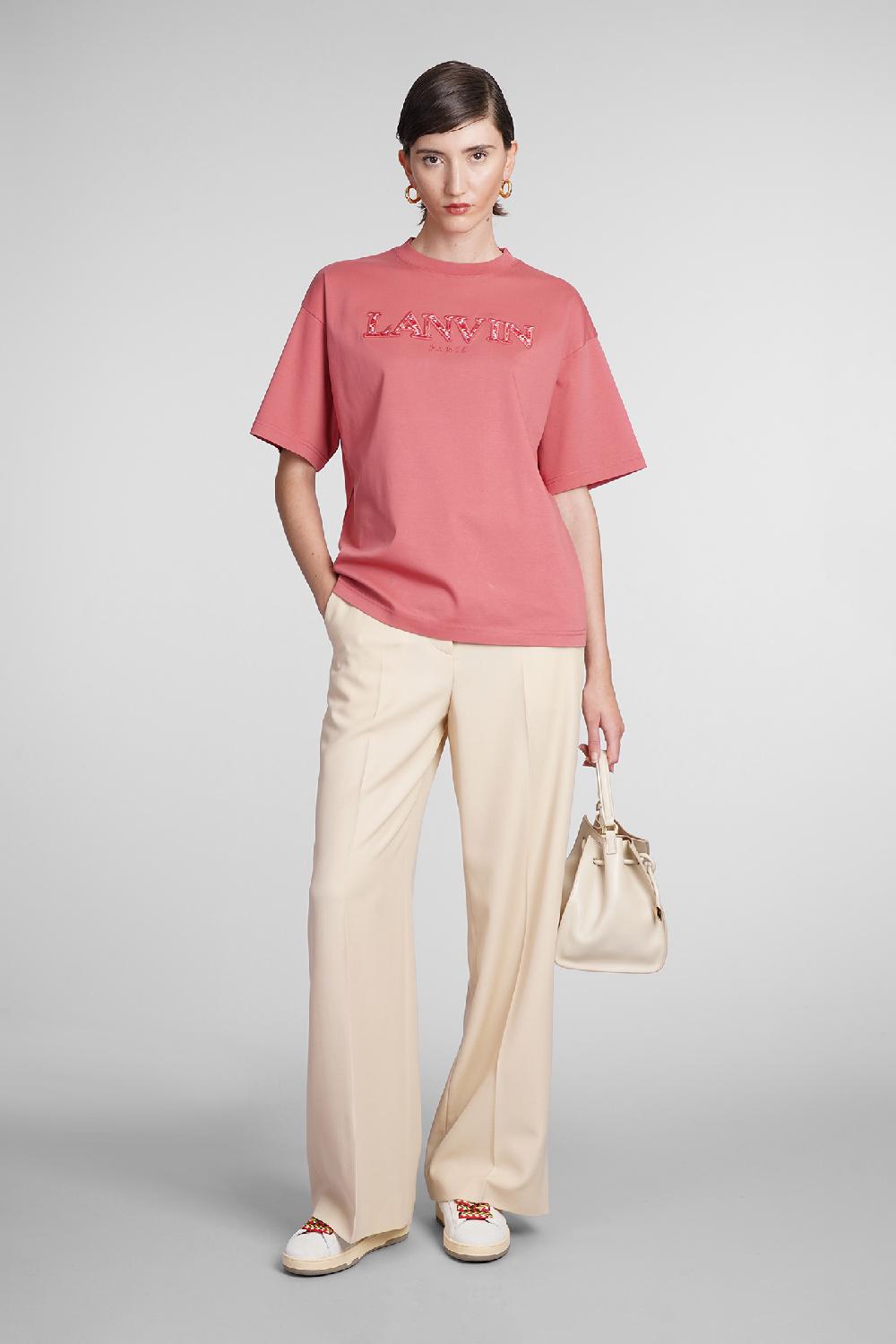 Deliberti Lanvin T-shirt In Cotone Rosa Cod. 387641 - Deliberti The Luxury Shopping