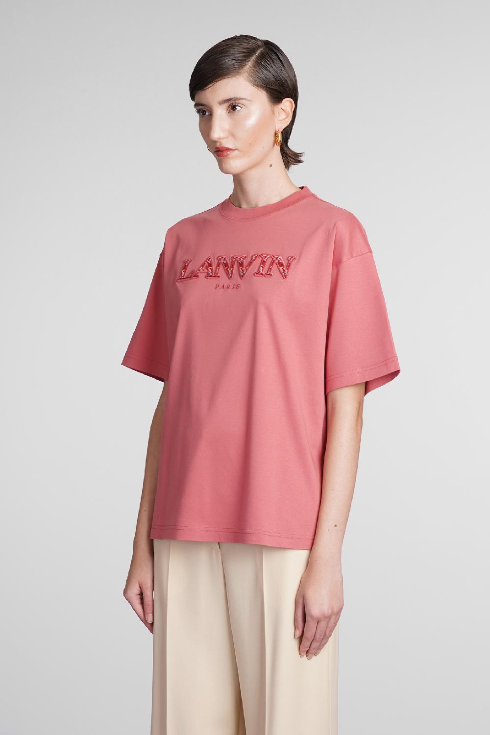 Deliberti Lanvin T-shirt In Cotone Rosa Cod. 387641 - Deliberti The Luxury Shopping