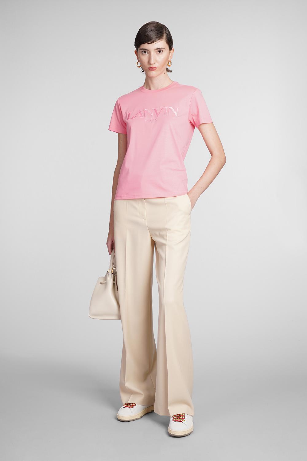 Deliberti Lanvin T-shirt In Cotone Rosa Cod. 387643 - Deliberti The Luxury Shopping