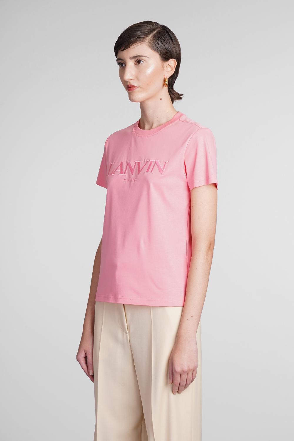 Deliberti Lanvin T-shirt In Cotone Rosa Cod. 387643 - Deliberti The Luxury Shopping