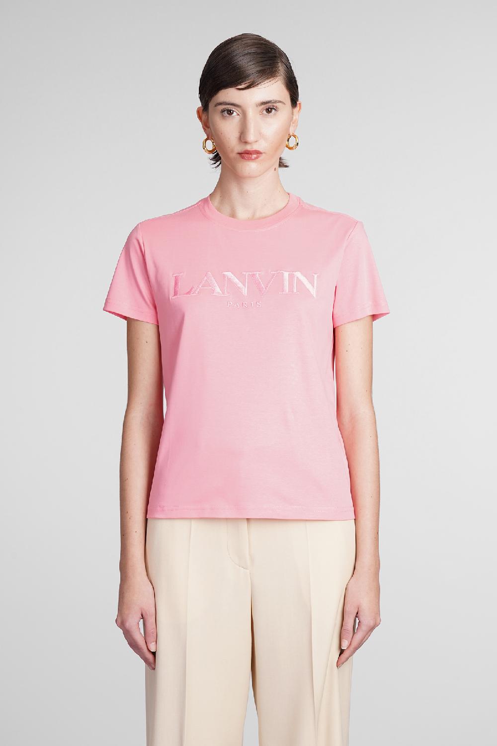 Deliberti Lanvin T-shirt in cotone rosa cod. 387643 - Deliberti The Luxury Shopping