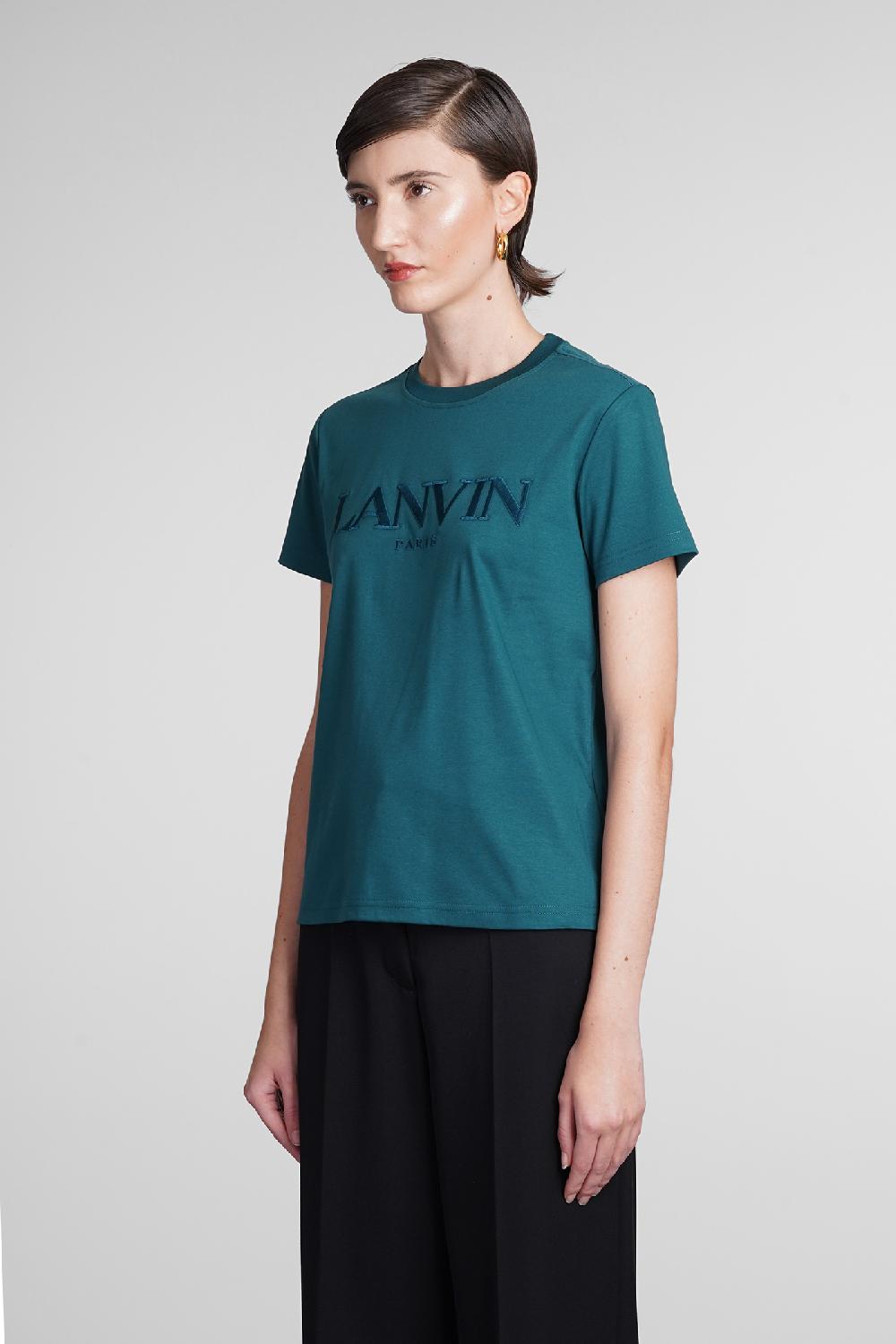 Deliberti Lanvin T-shirt In Cotone Verde Cod. 387642 - Deliberti The Luxury Shopping