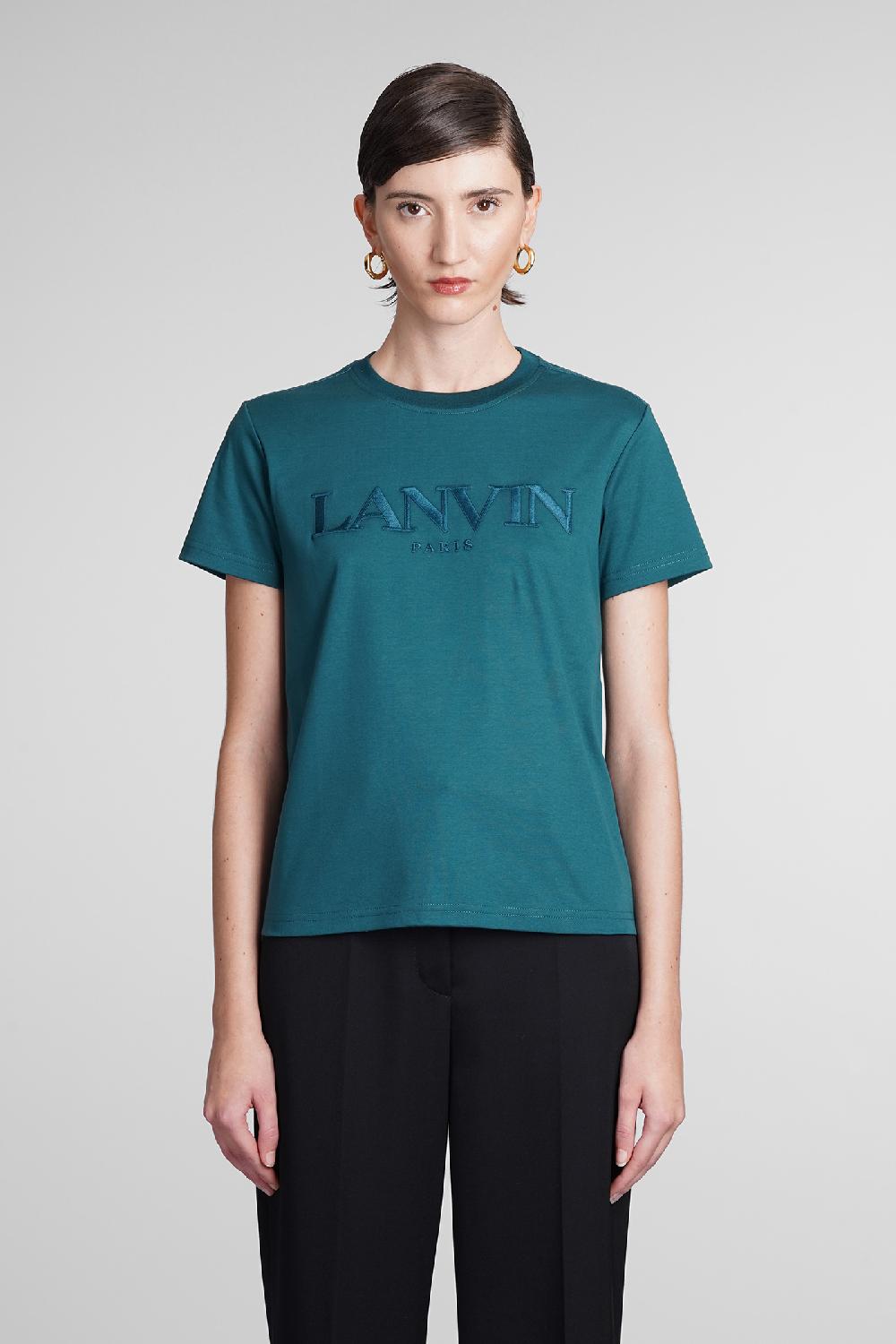 Deliberti Lanvin T-shirt in cotone verde cod. 387642 - Deliberti The Luxury Shopping