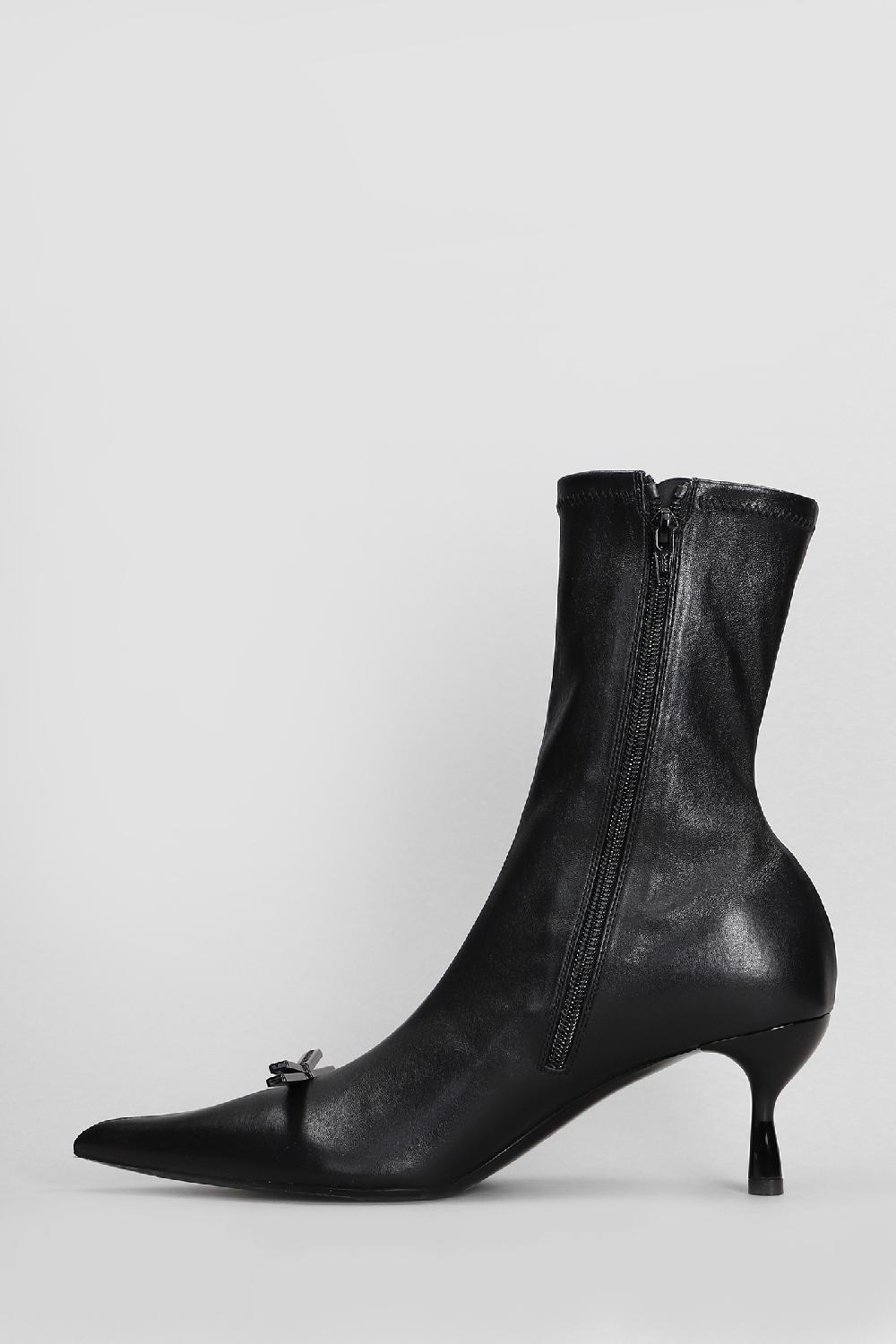 Deliberti Lanvin Tronchetti Tacco Alto In Pelle Nera Cod. 402804 - Deliberti The Luxury Shopping