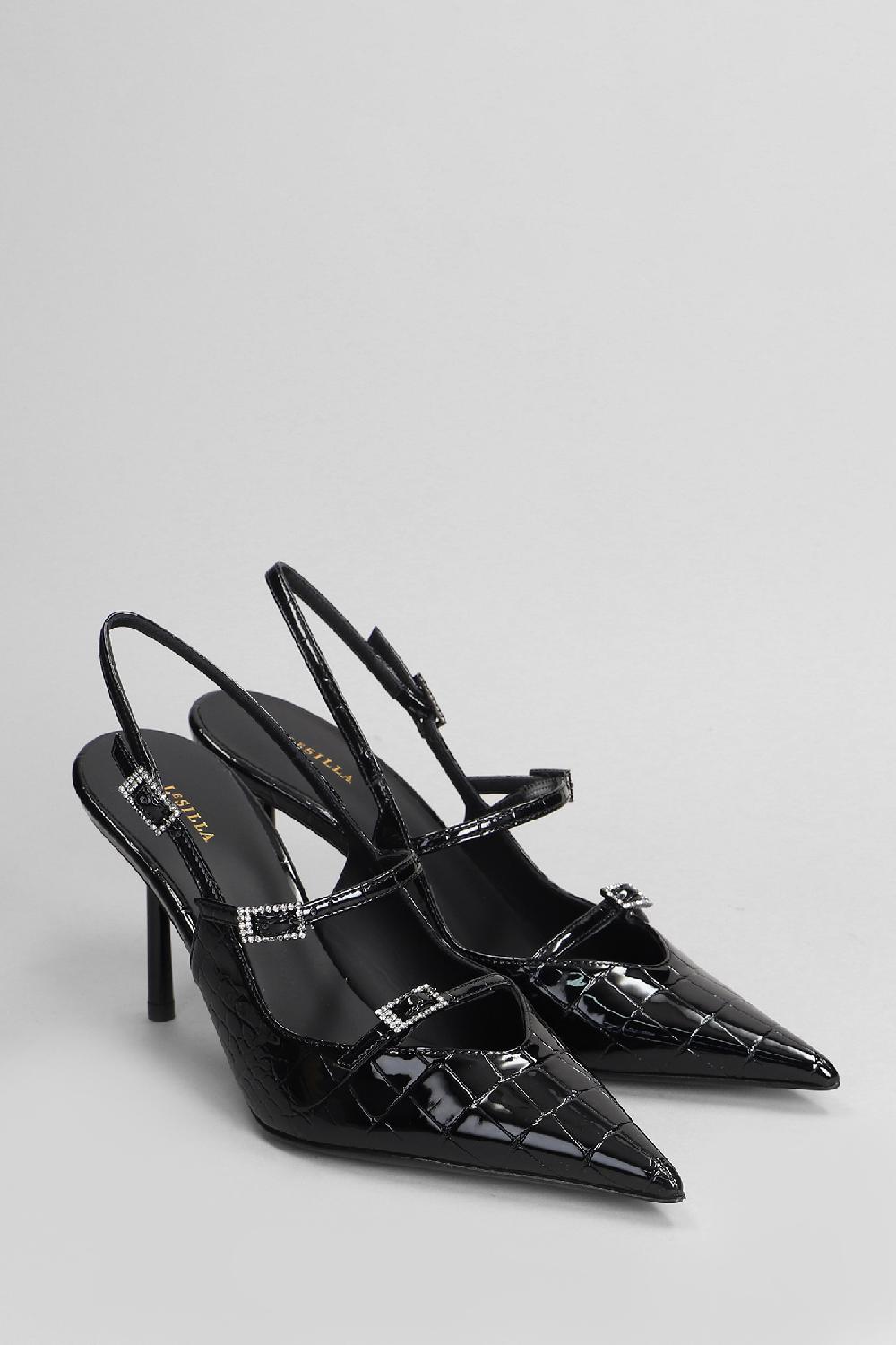 Deliberti Le Silla Decollete Morgana In Pelle Nera Cod. 405395 - Deliberti The Luxury Shopping