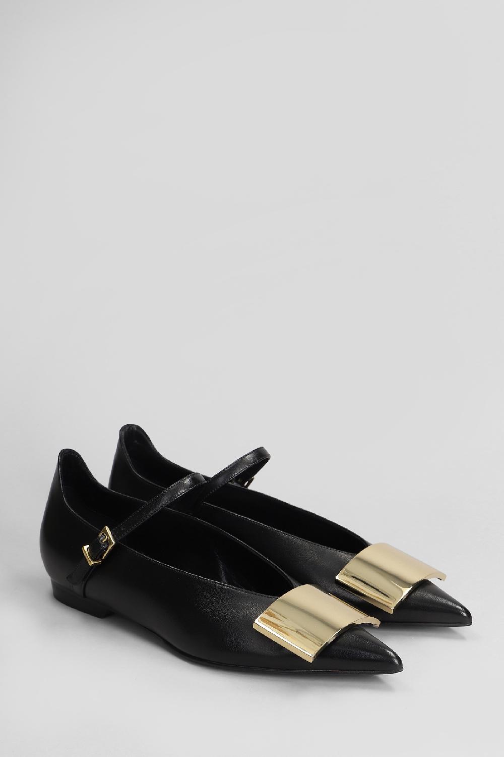 Deliberti Lella Baldi Ballerine In Pelle Nera Cod. 407764 - Deliberti The Luxury Shopping