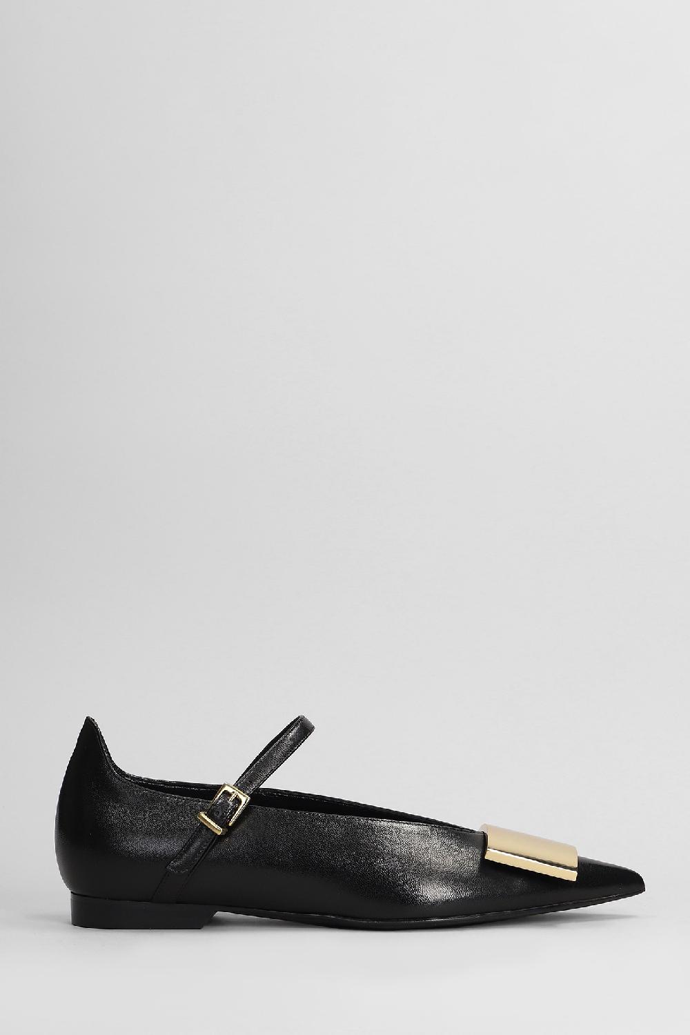 Deliberti Lella Baldi Ballerine in pelle nera cod. 407764 - Deliberti The Luxury Shopping