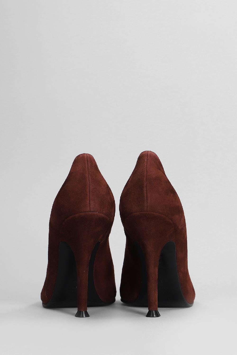 Deliberti Lella Baldi Decollete In Camoscio Bordeaux Cod. 407765 - Deliberti The Luxury Shopping