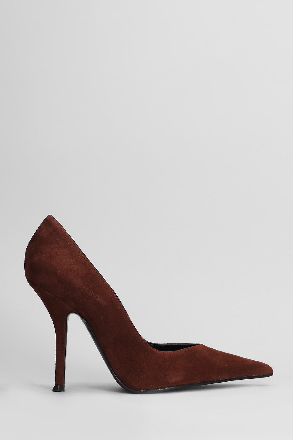 Deliberti Lella Baldi Decollete in camoscio bordeaux cod. 407765 - Deliberti The Luxury Shopping