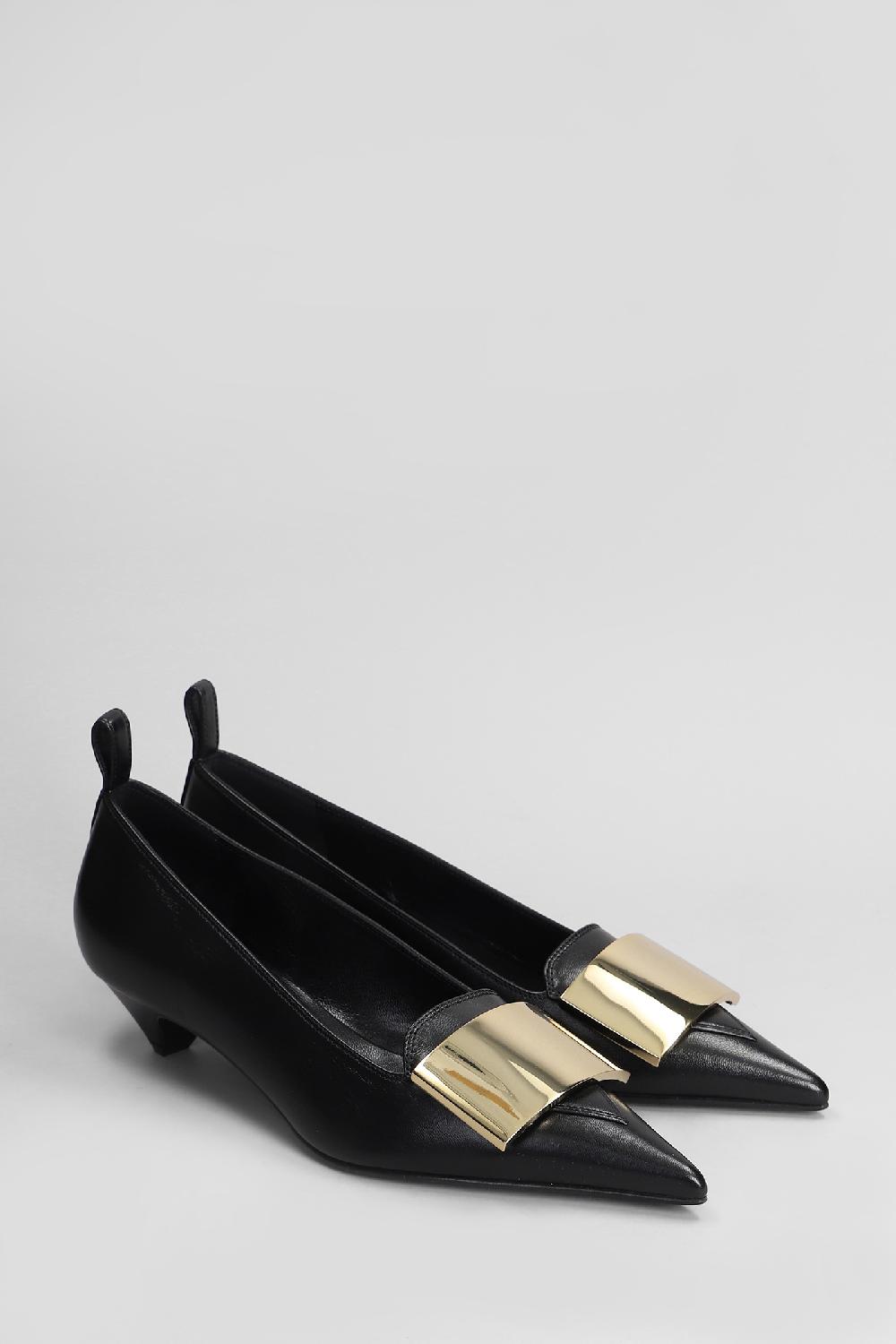 Deliberti Lella Baldi Decollete In Pelle Nera Cod. 407762 - Deliberti The Luxury Shopping