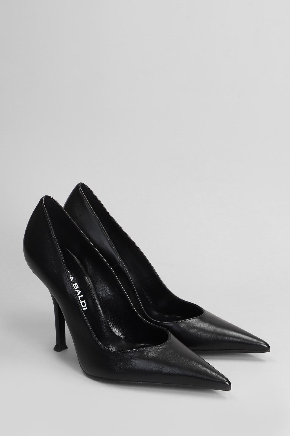Deliberti Lella Baldi Decollete In Pelle Nera Cod. 407766 - Deliberti The Luxury Shopping