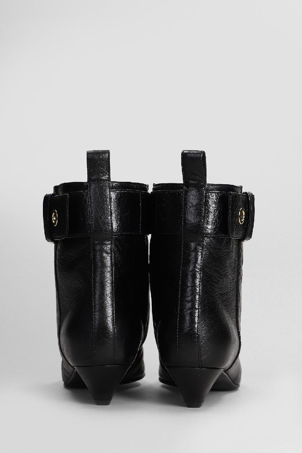 Deliberti Lella Baldi Tronchetti Tacco Alto In Pelle Nera Cod. 408808 - Deliberti The Luxury Shopping