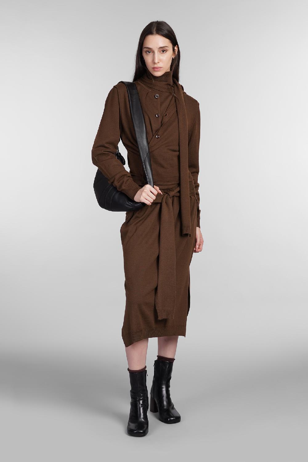 Deliberti LEMAIRE Abito In Lana Marrone Cod. 404526 - Deliberti The Luxury Shopping