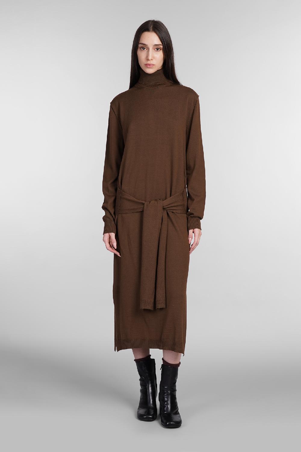 Deliberti LEMAIRE Abito in lana marrone cod. 404526 - Deliberti The Luxury Shopping