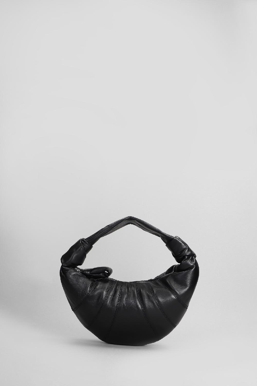 Deliberti LEMAIRE Borsa a mano mini croissant in pelle nera cod. 404511 - Deliberti The Luxury Shopping