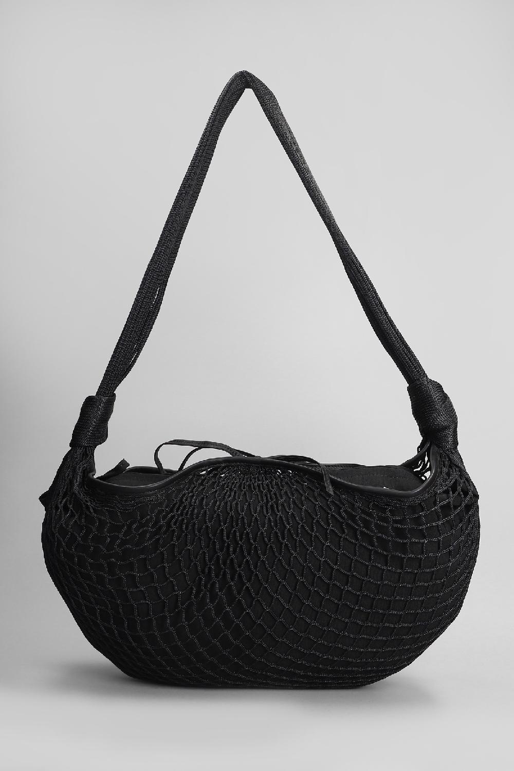 Deliberti LEMAIRE Borsa a spalla croissant flit in poliestere nero cod. 406416 - Deliberti The Luxury Shopping